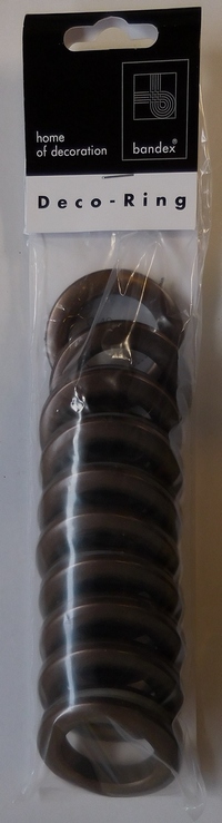 Gordijn Deco-ringen 35.5 mm-55 mm, Brons